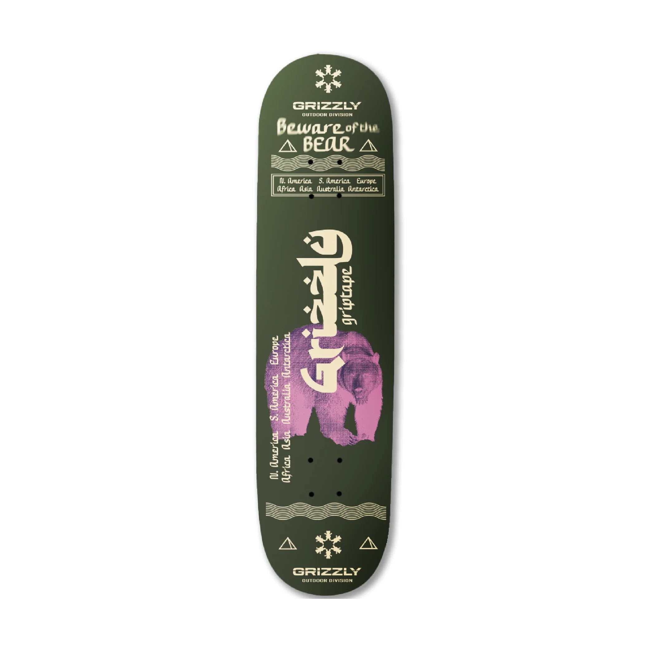 Tabla Skate Grizzly Sanskrit 8.125